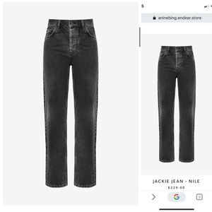 Anine Bing Jackie Jean in Nile Size 26